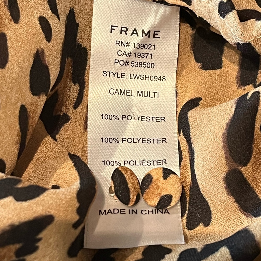 Frame Animal Print Women's Top - Picture 7 of 7